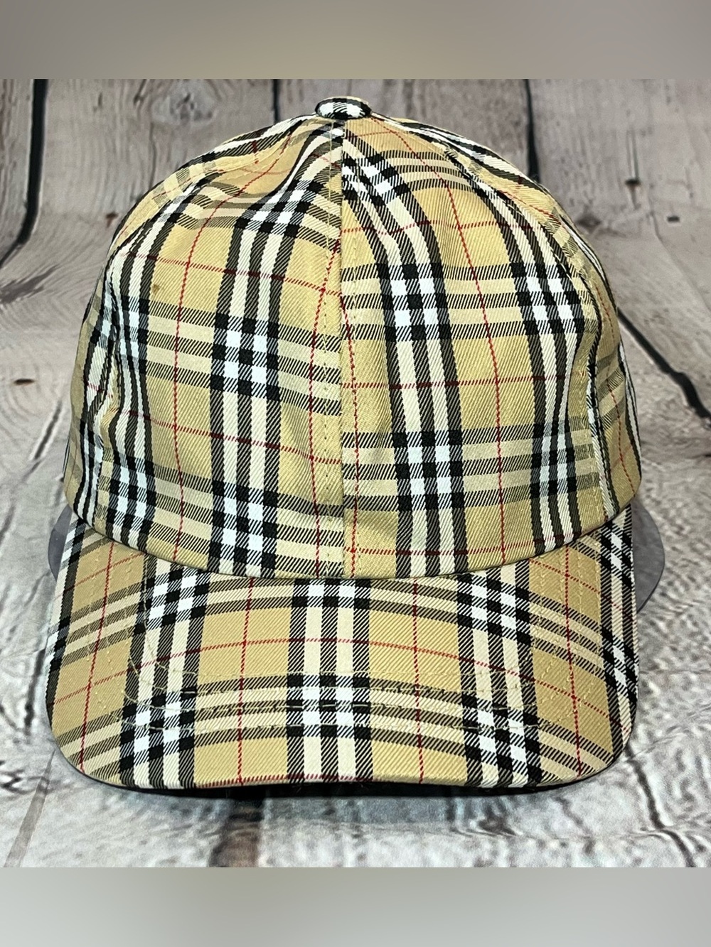 Burberry Nova Check Baseball Cap One Size Adjustable
